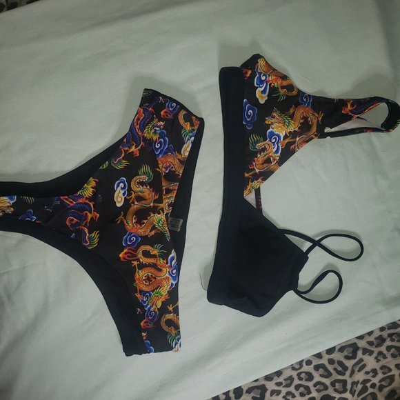 SHEIN multi colour Bikini sz L - Picture 8 of 8